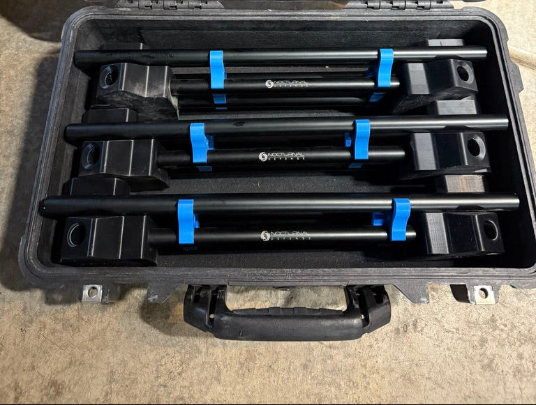 3 X-13 Target Stands Packed in Hard Case