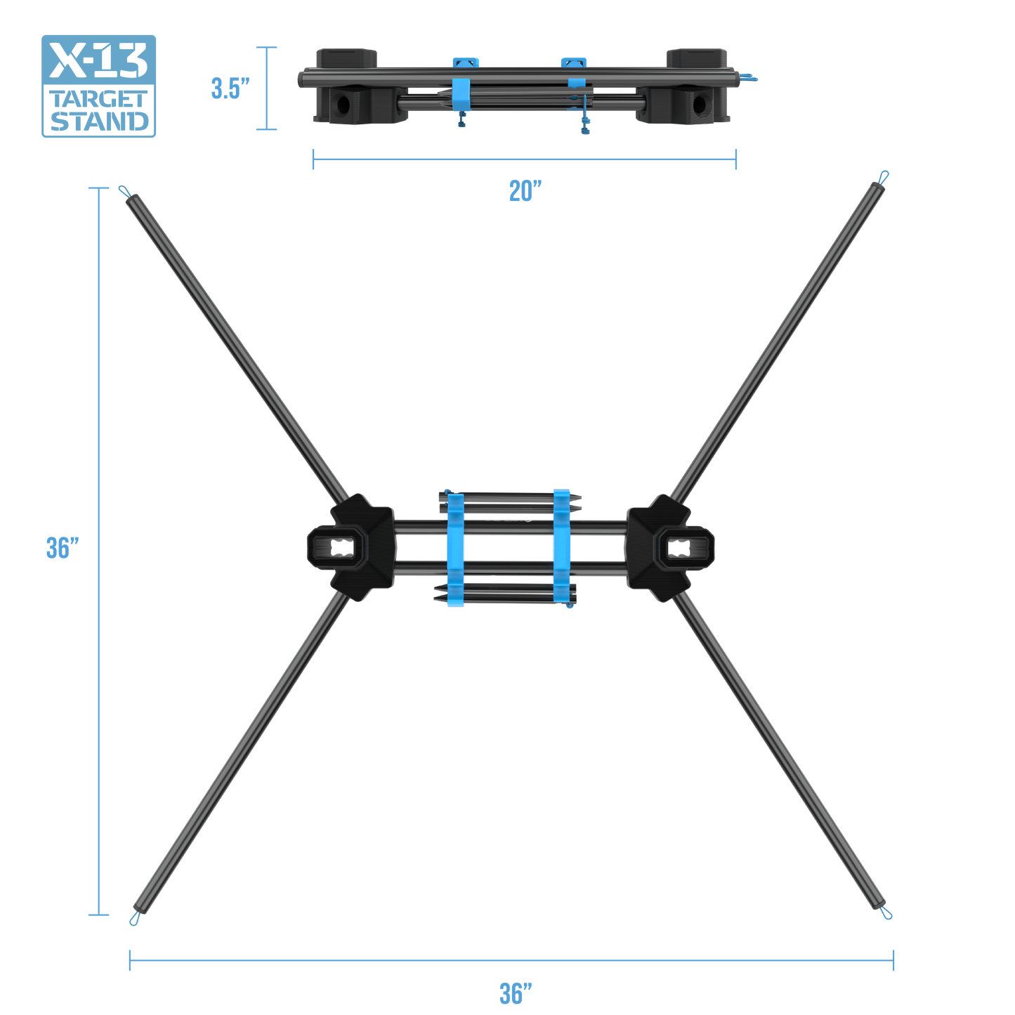 (3 Pack) X-13 Target Stand image 6