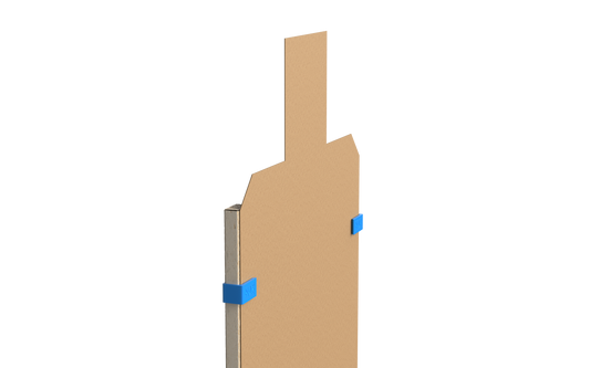 Nocturnal Defense Target Clips in a 20-pack, featuring durable metal clips for securing targets or materials effectively.