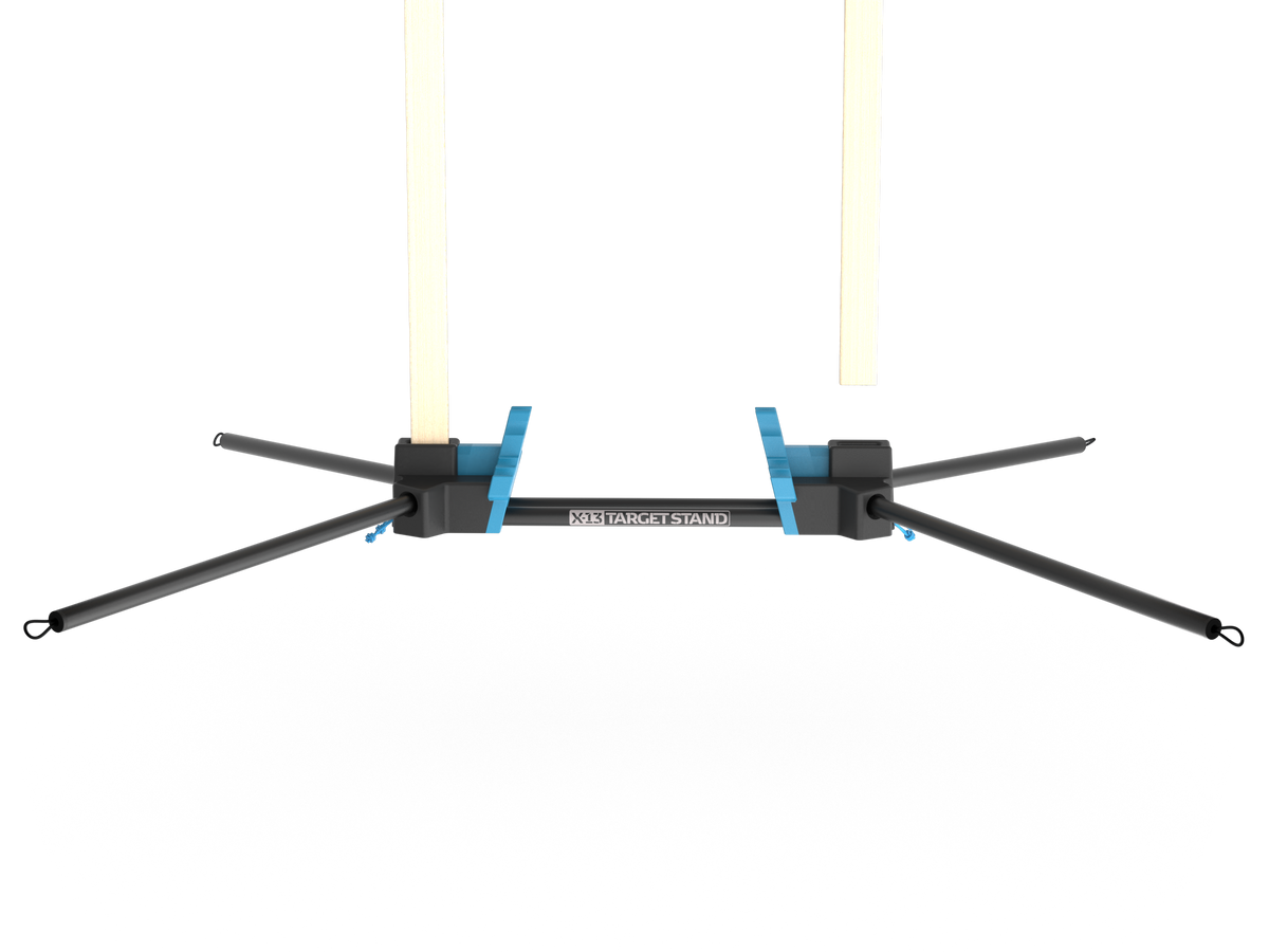Nocturnal Defense X-13 Target Stand Deployed 36x40 Base with 6061-T6 Legs and 1x2 Furring Strip Target Posts