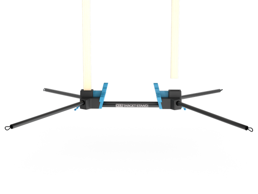 Nocturnal Defense X-13 Target Stand Deployed 36x40 Base with 6061-T6 Legs and 1x2 Furring Strip Uprights