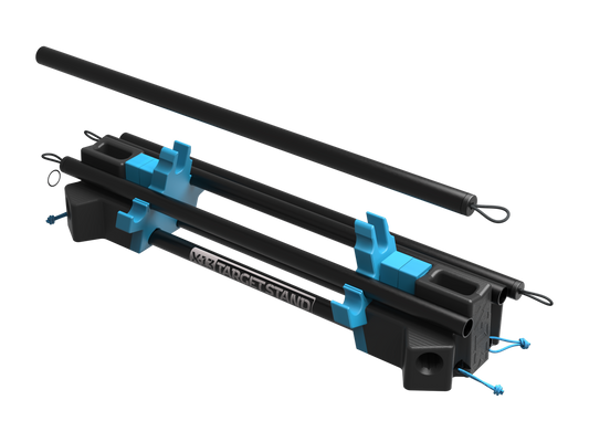 Nocturnal Defense X-13 Target Stand — Detachable 6061-T6 Aluminum Leg Pole & On-Board Hardware Stowage