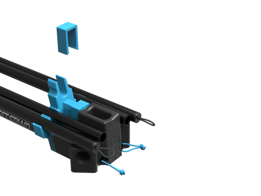 Nocturnal Defense X-13 Target Clips — On-Board Stand Stowage Slot for 1/8 inch (3.2 mm) USPSA Cardboard Target Clips