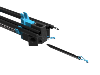 Nocturnal Defense X-13 Target Stand — Captive 6061 Aluminum Wind Stake Stowage Inside Hub